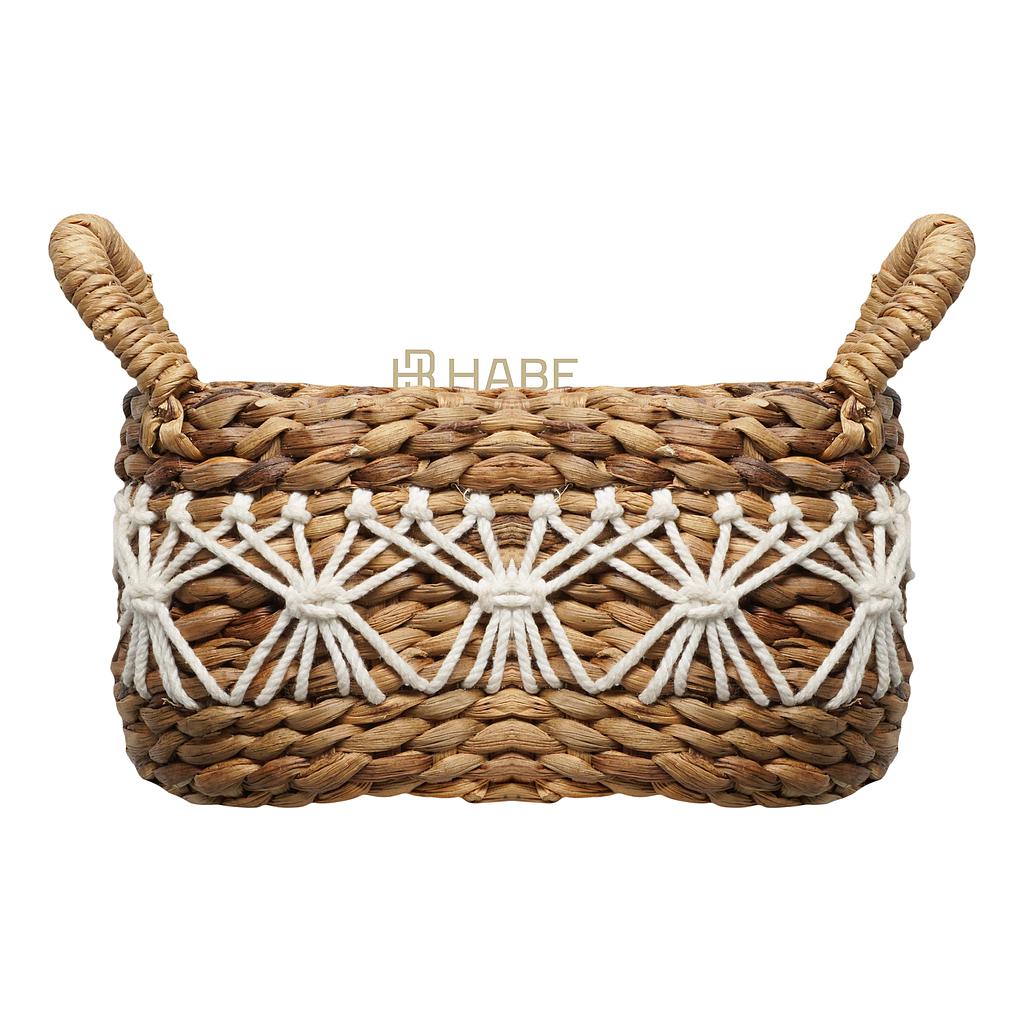 Water Hyacinth Basket 30x15x17 cm Natural
